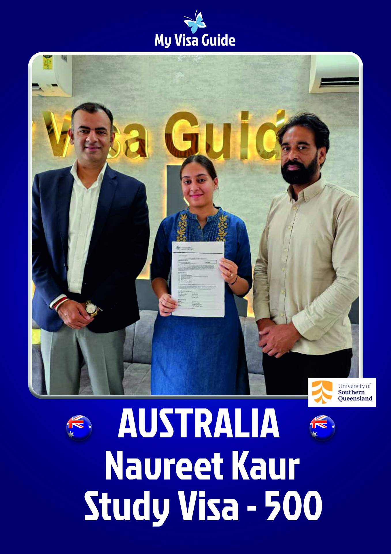 Navreet Kaur — Student Visa · Subclass 500
